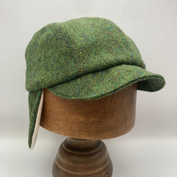 Green Wool Trapper Cap