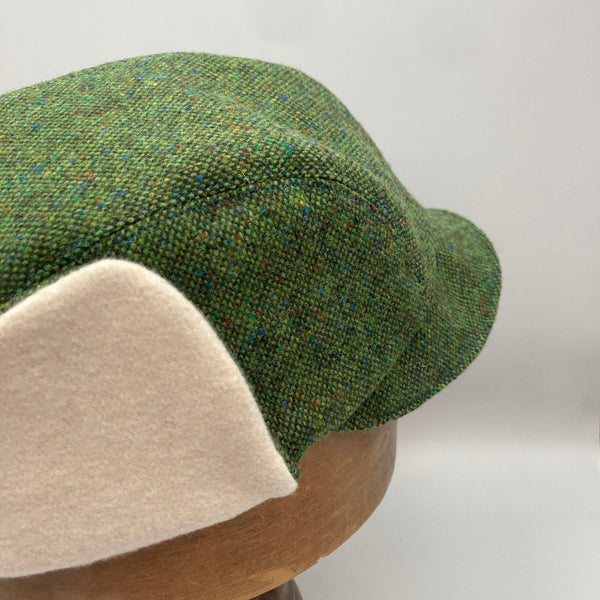 Green Wool Trapper Cap