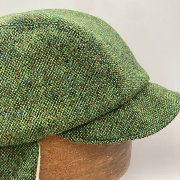 Green Wool Trapper Cap