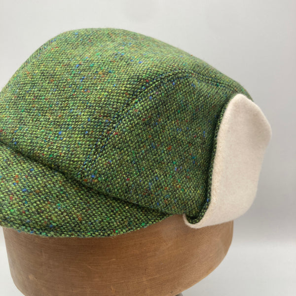 Green Wool Trapper Cap