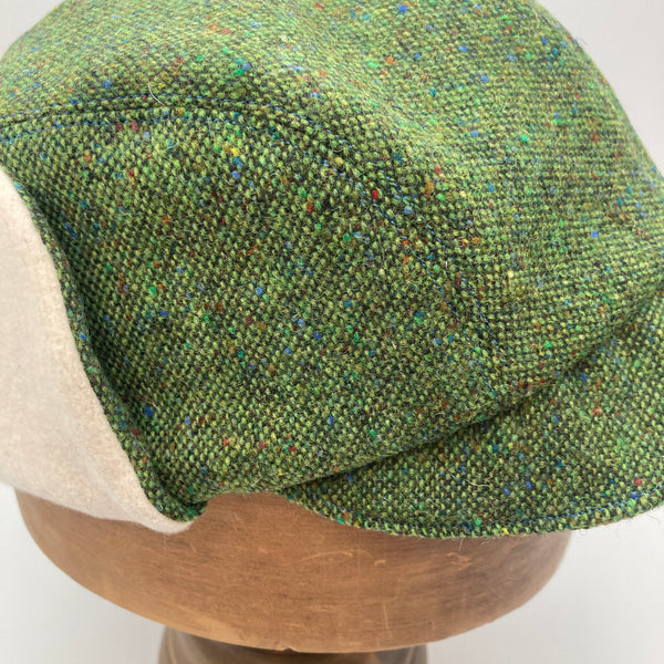 Green Wool Trapper Cap