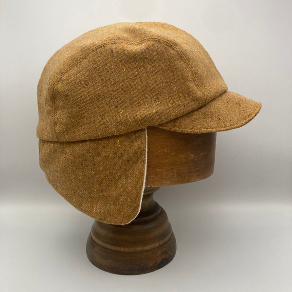 Ochre Yellow Wool Trapper Cap